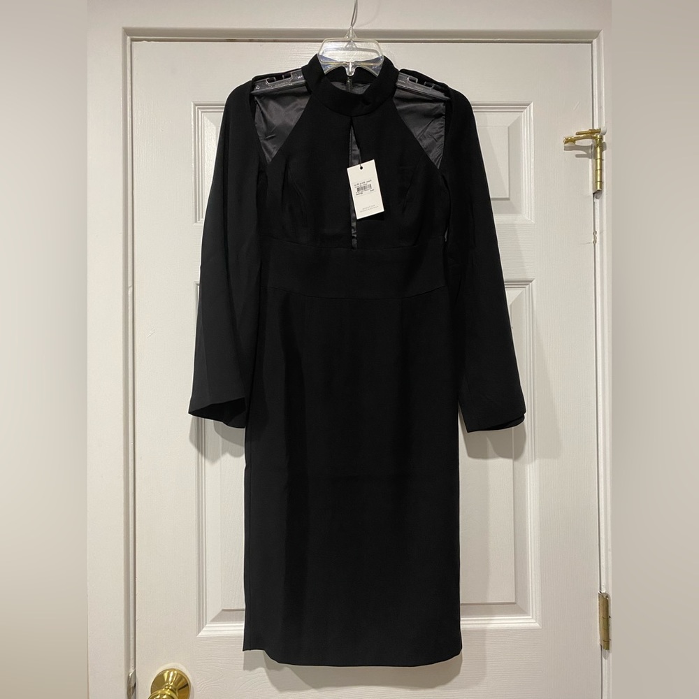 Bardot cape sleeve black dress, originally purchased at Nordstrom